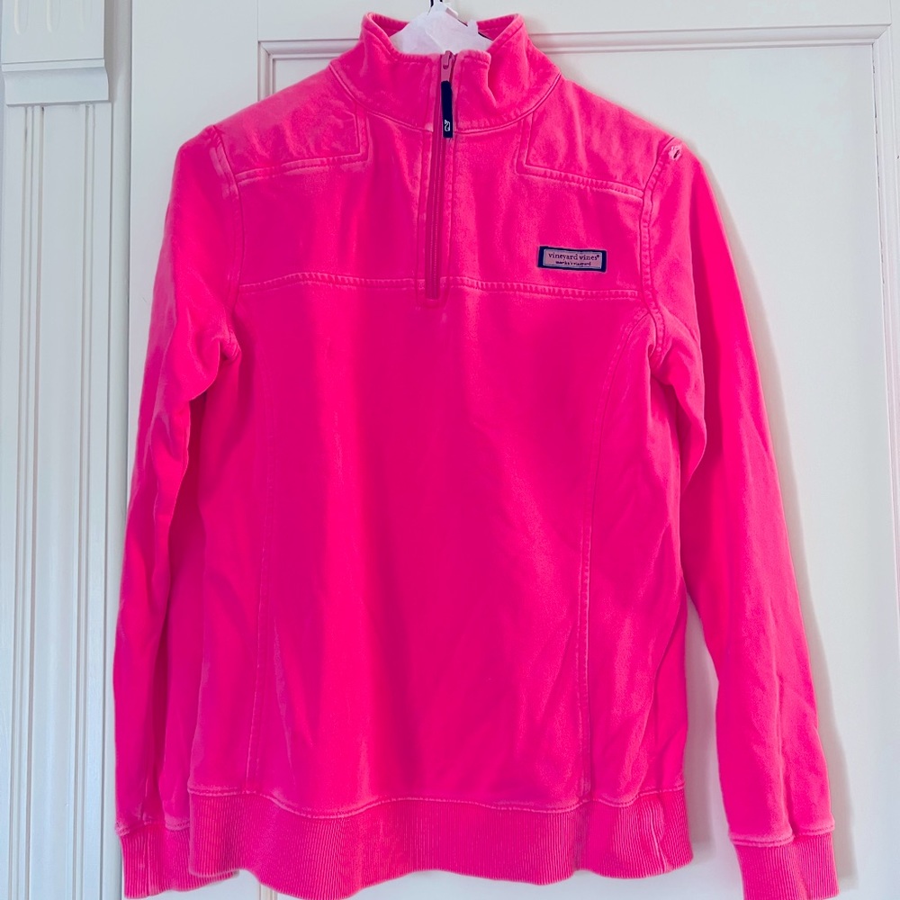 Vineyard vines bright pink shep shirt